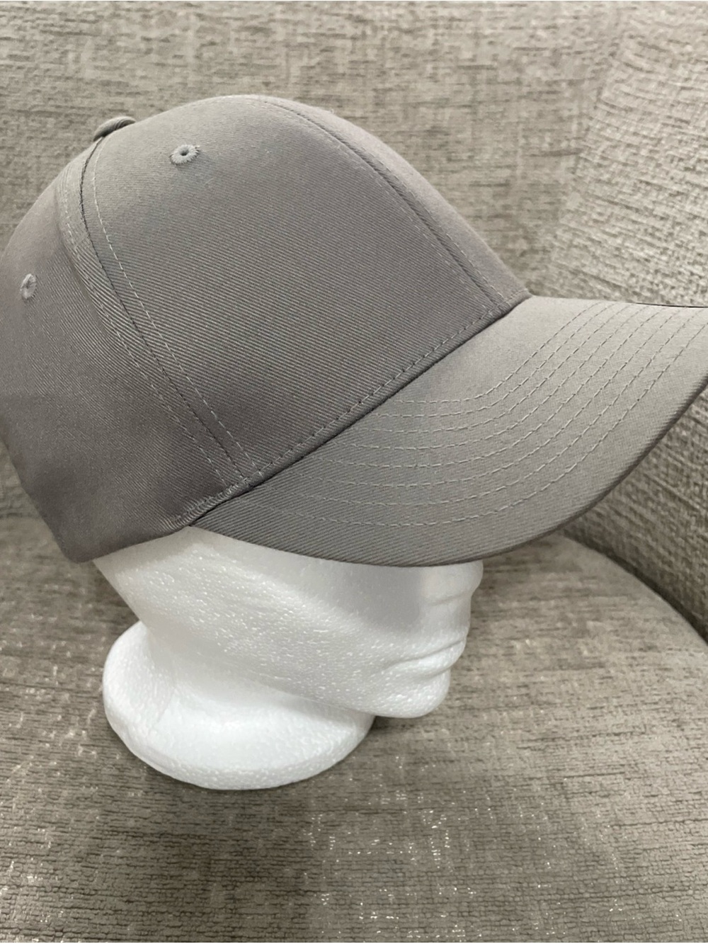 FLEXFIT Amazon Classic ORIGINAL 6-Panel Fitted Baseball Cap HAT S/M Grey - Picture 5 of 12